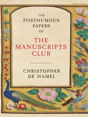 cover image of The Posthumous Papers of the Manuscripts Club